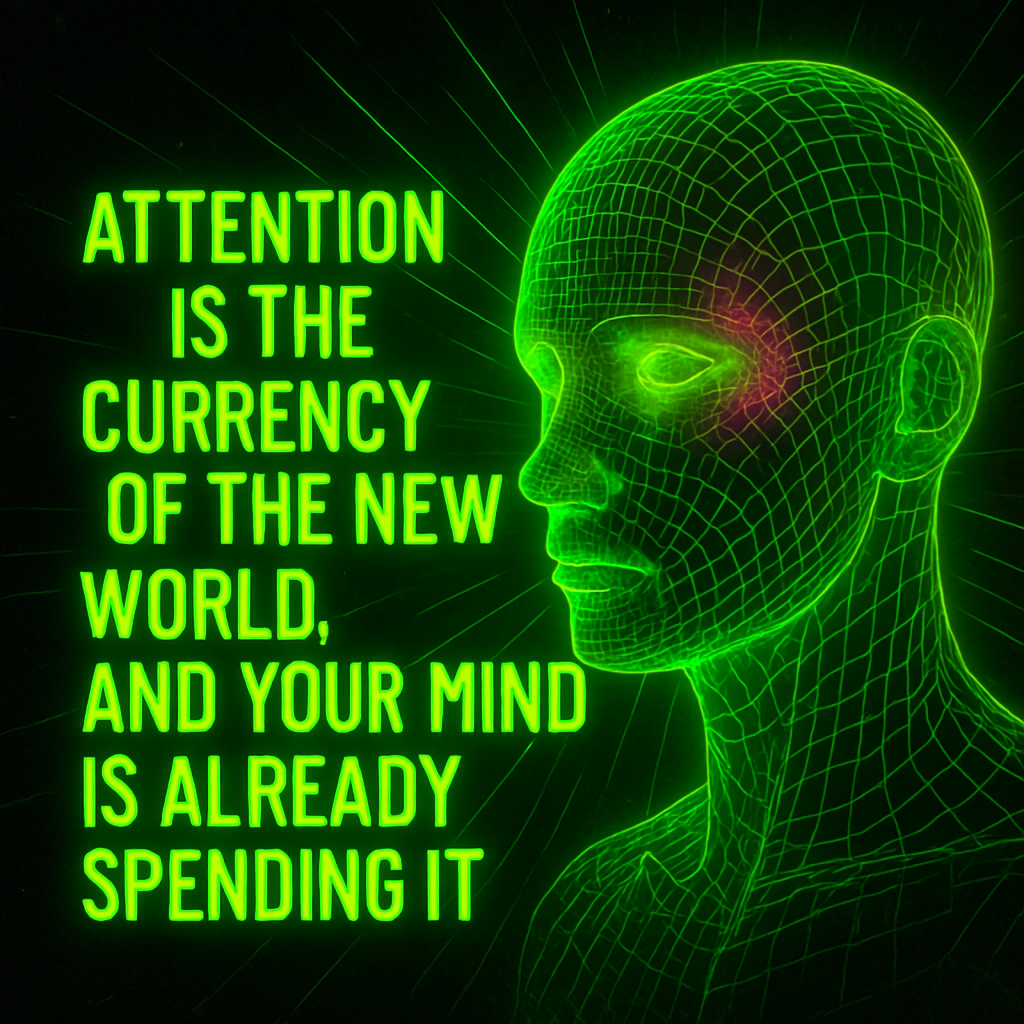 in an Attention Economy, Focus is the currency of the new world